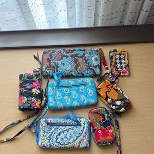 Vera Bradley Colorful Patterned Wallet Set